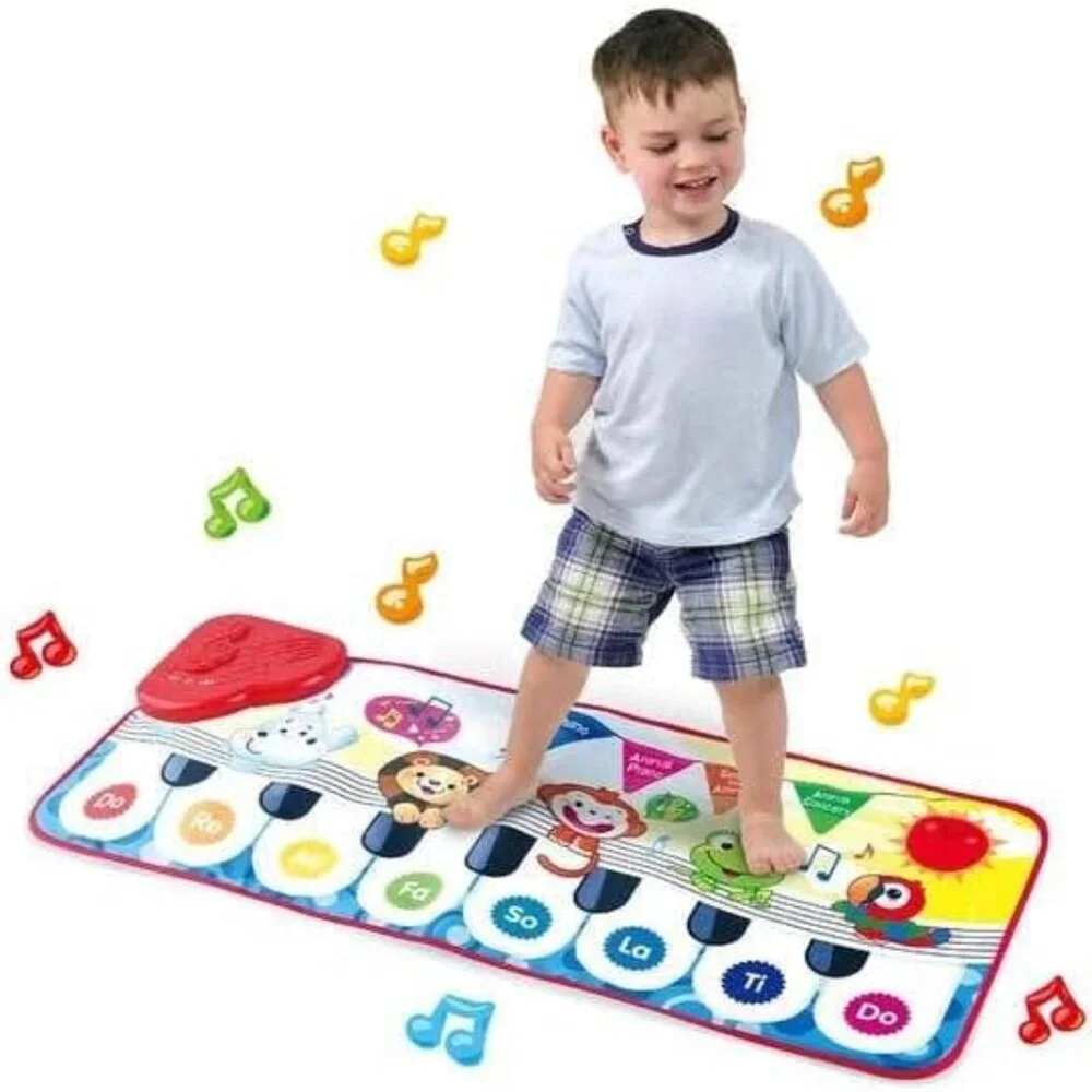 New Musical Piano Mat For Toddlers Electronic Floor Keyboard Playmat Wit…